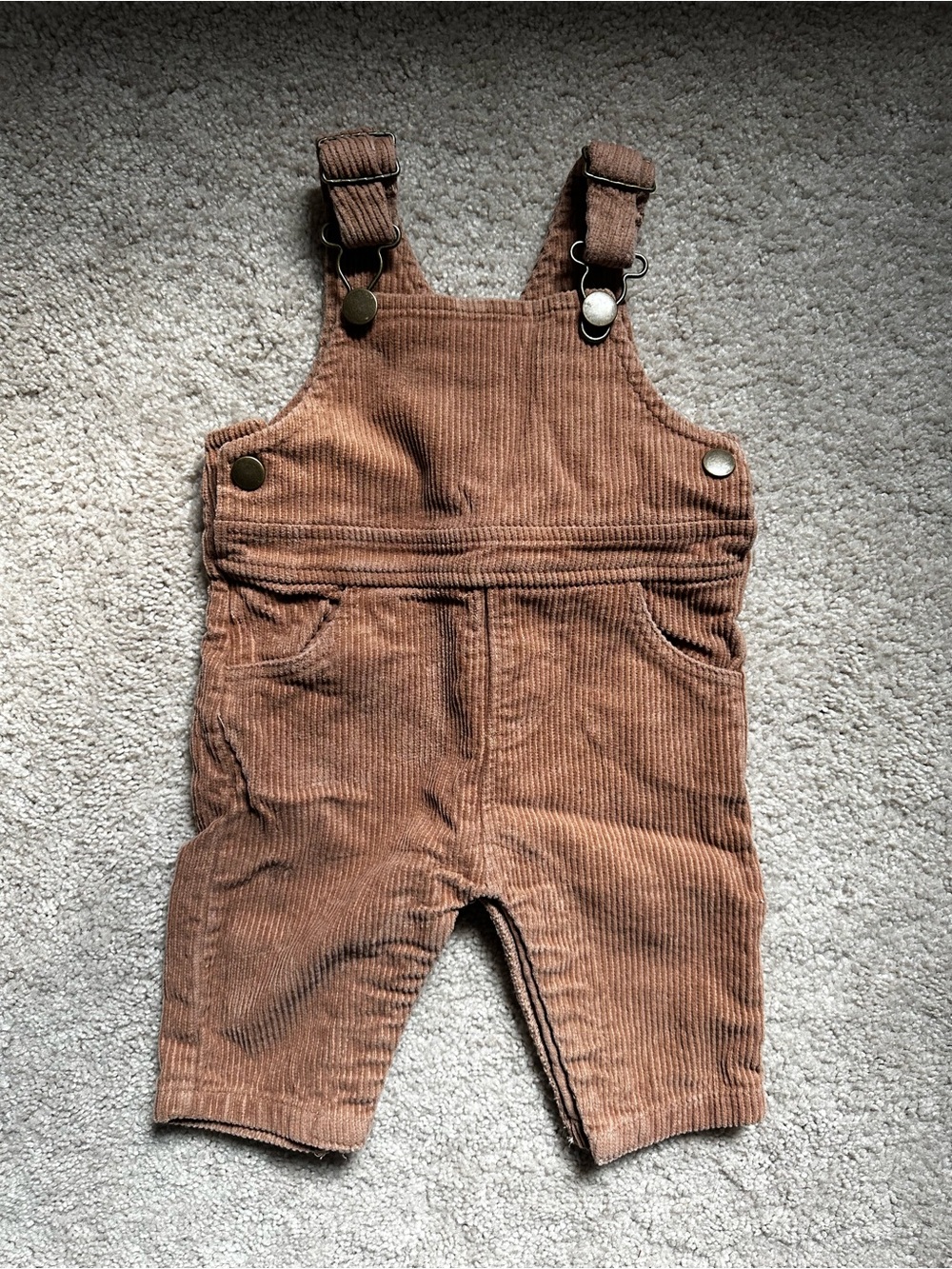 Corduroy Overalls in Brown